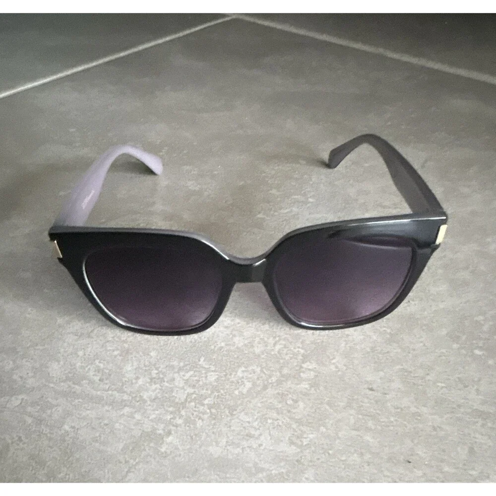 BCBGeneration BG3070CE Women's Cat Eye Sunglasses Black Frame Purple Gradient